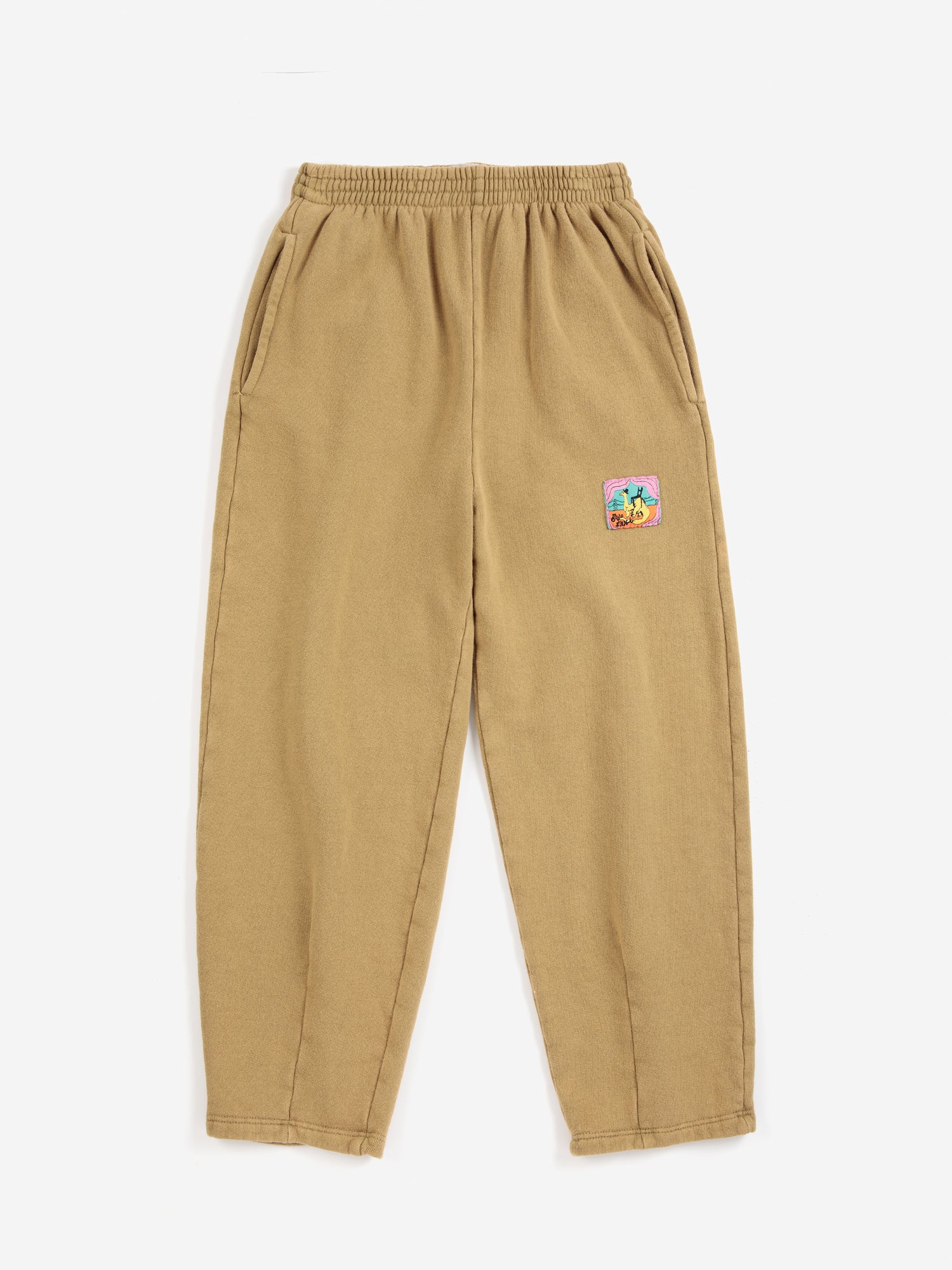 Bobo Choses Taxi Saurus Tag Cocoon Jogging Pants - Khaki
