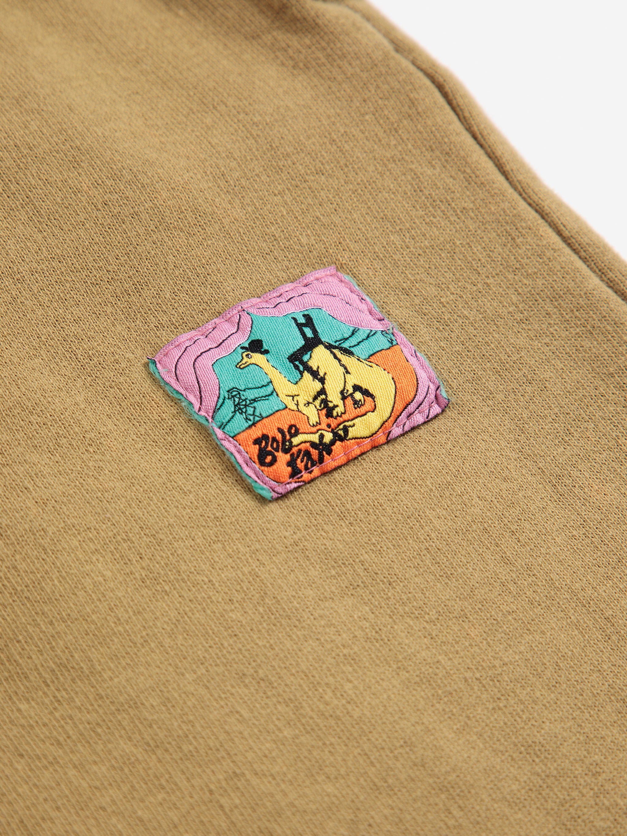 Bobo Choses Taxi Saurus Tag Cocoon Jogging Pants - Khaki