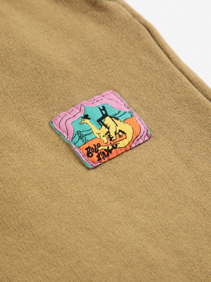 Bobo Choses Taxi Saurus Tag Cocoon Jogging Pants - Khaki