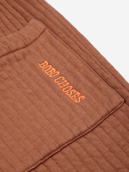 Bobo Choses Quilted Jogging Pants - Brown