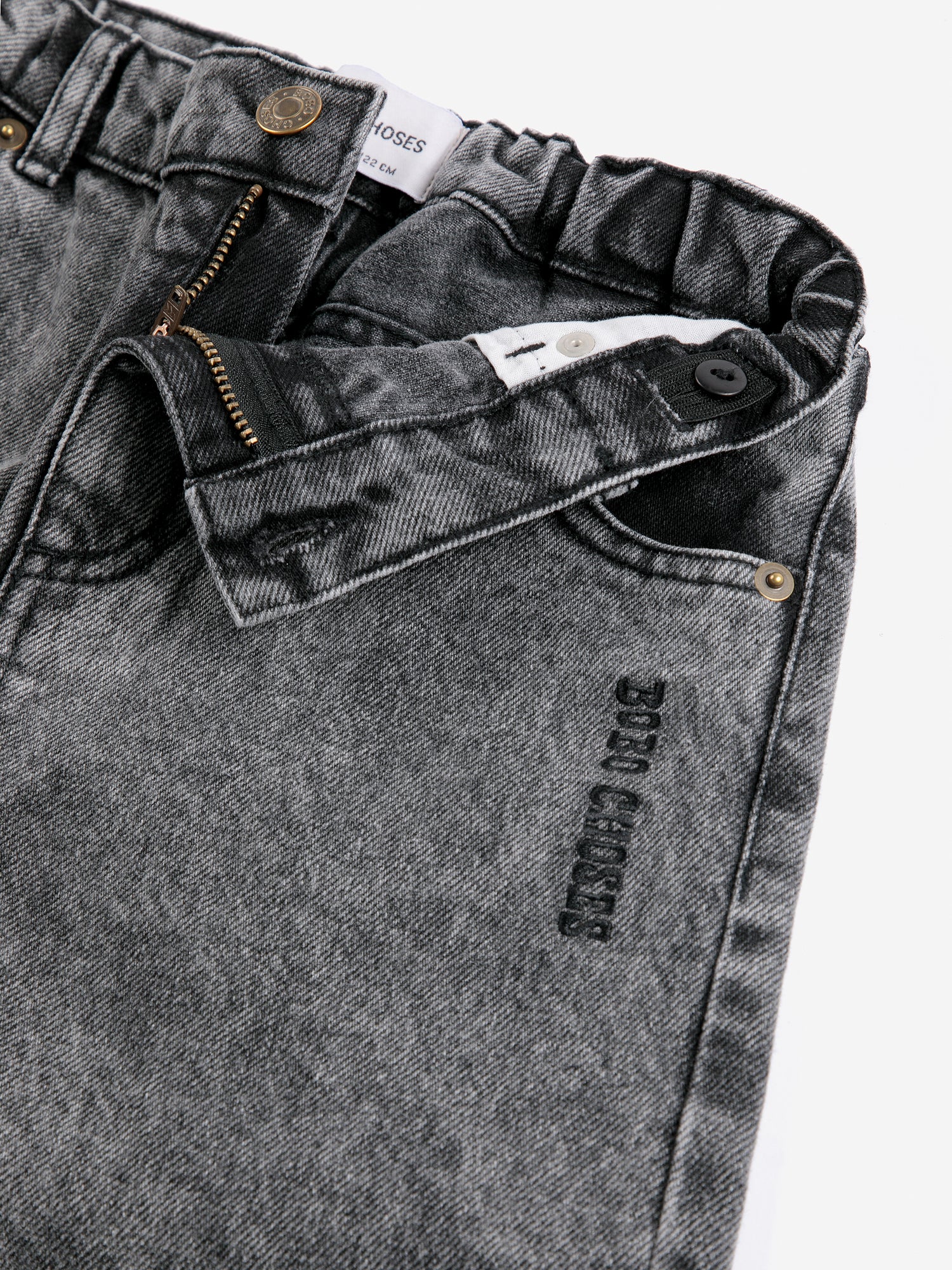 Bobo Choses Beast Tag Denim Pants - Black