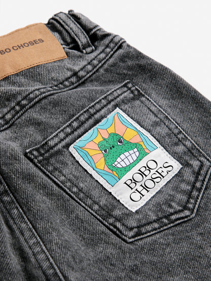 Bobo Choses Beast Tag Denim Pants - Black