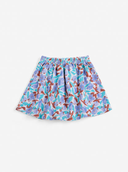 Bobo Choses Watercolor All Over Fleece Skirt - Lavender