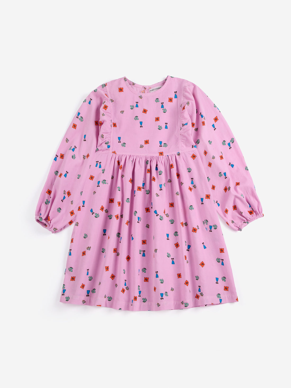 Bobo Choses Blossom All Over Woven Dress - Pink