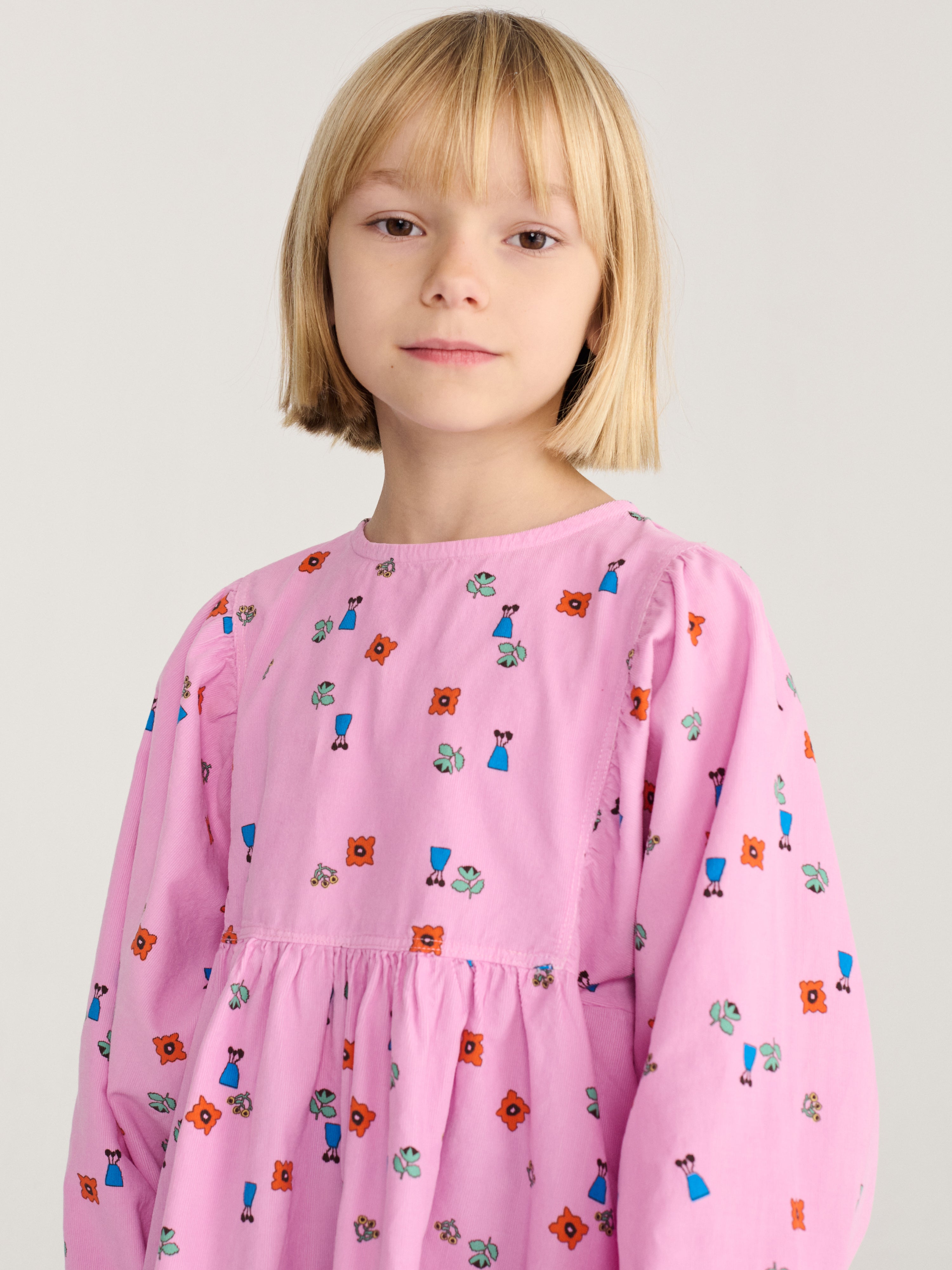 Bobo Choses Blossom All Over Woven Dress - Pink