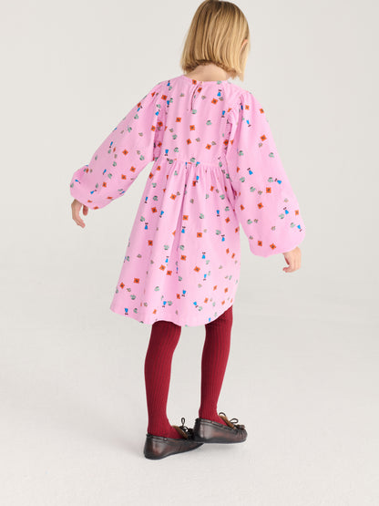Bobo Choses Blossom All Over Woven Dress - Pink