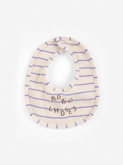 Bobo Choses Bobo Choses Bib - Off White / Purple