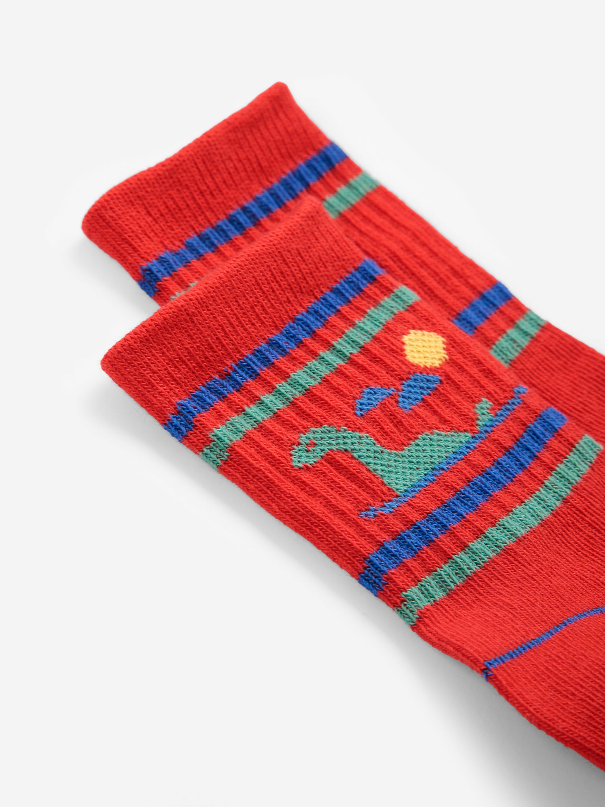 Bobo Choses Lake Monster Short Socks - Red
