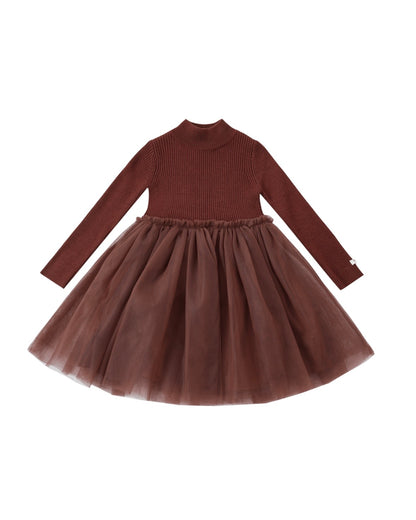 Donsje Lotus Dress - Rustic Brown