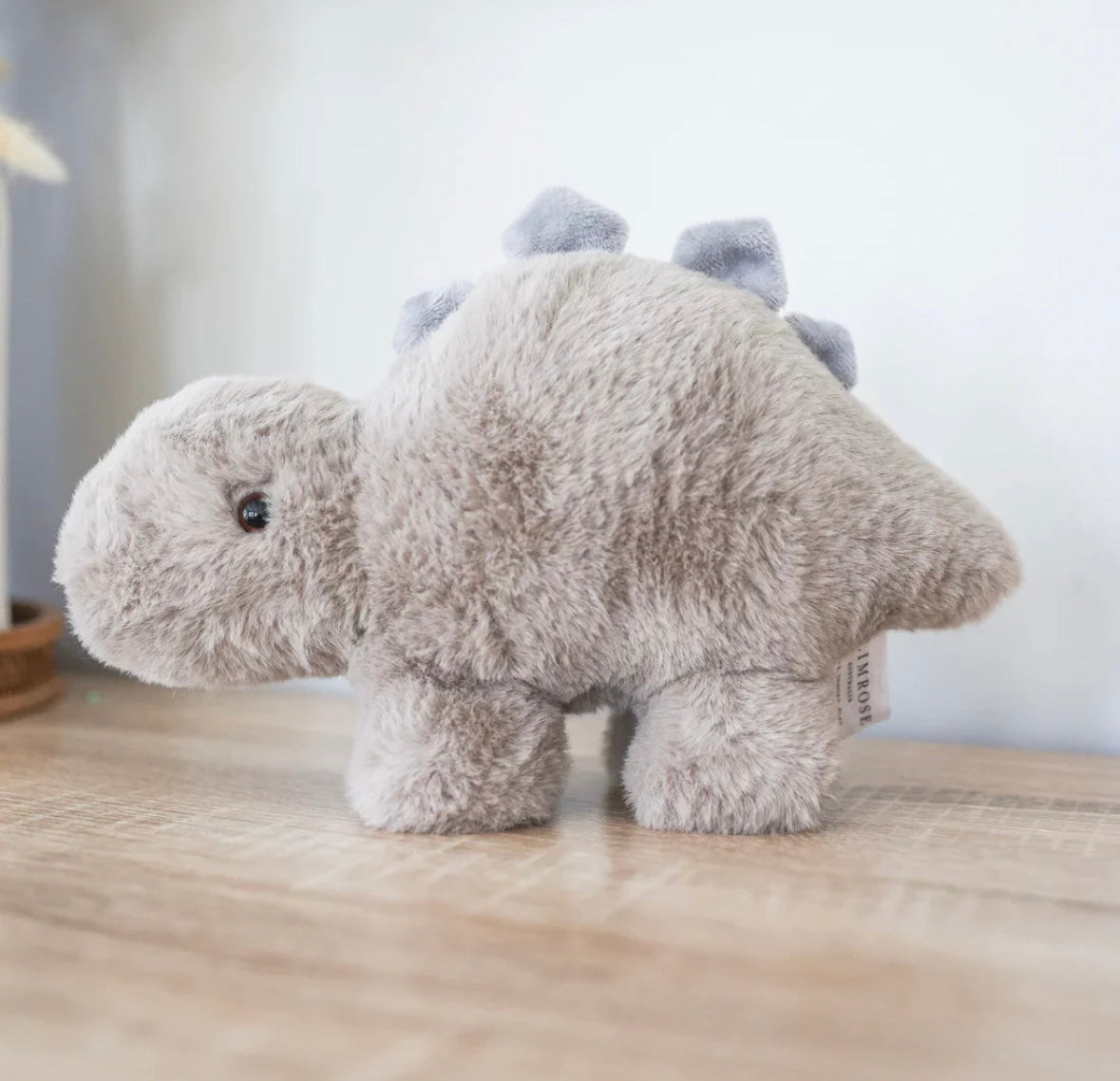 Alimrose Plush Baby Dino - Grey