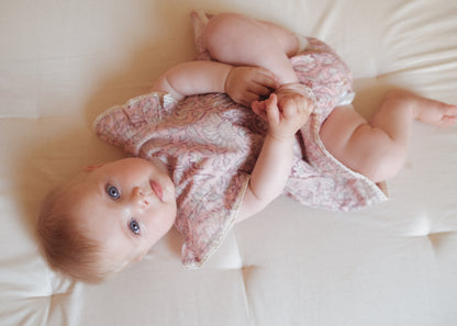 Louise Misha Lena Romper - Pink Daisy Garden