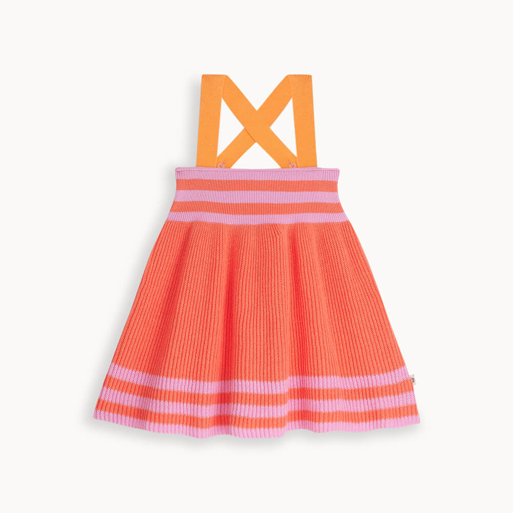 Bonnie Mob Bay Knitted Kids Sun Dress - Red