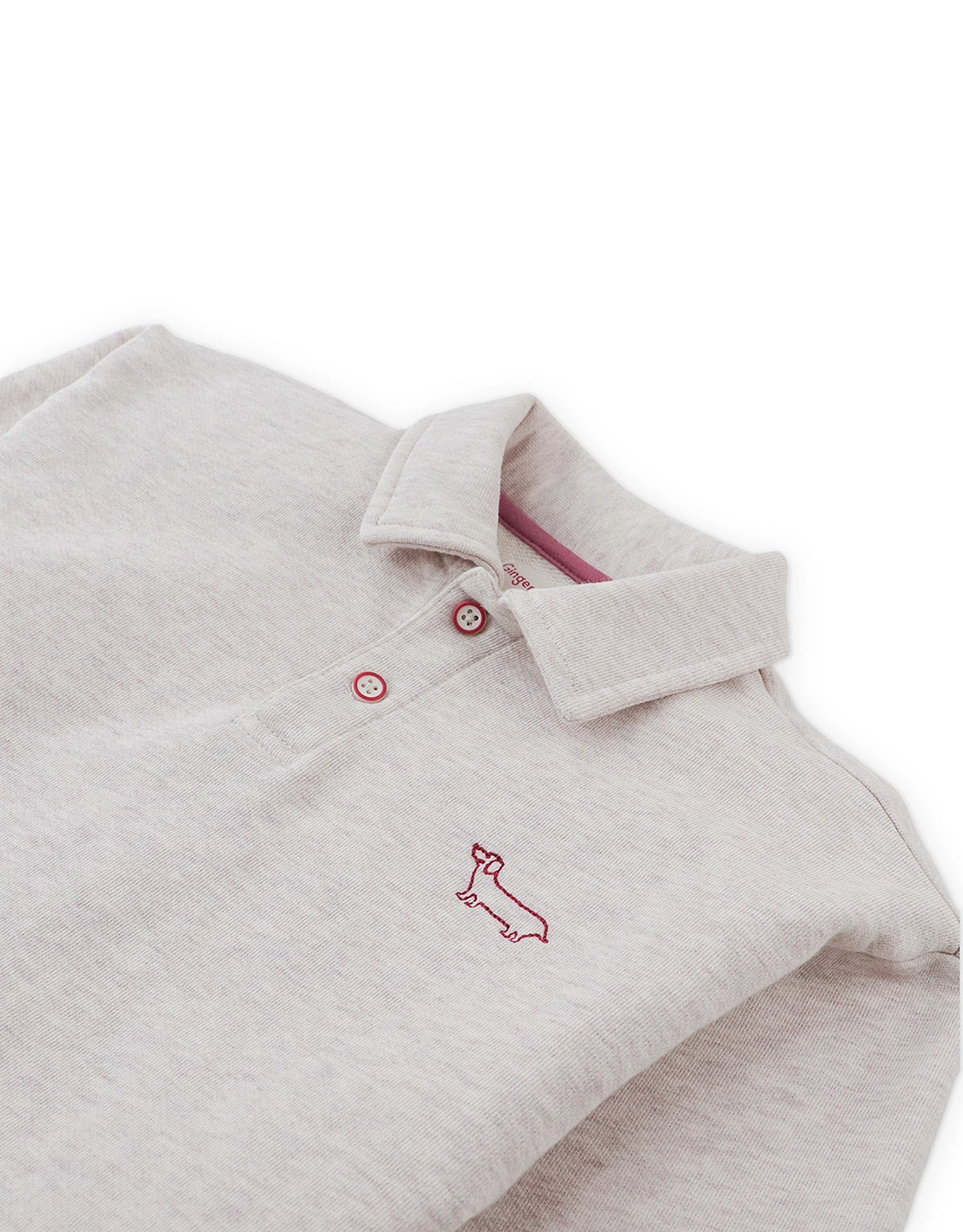 Gingersnaps Stefano French Terry Polo Pullover  - Beige