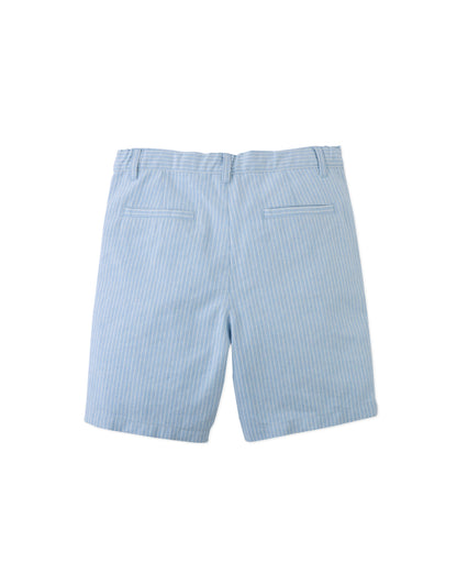 Gingersnaps Louis Linen Cotton Stripe Regular Shorts - Blue