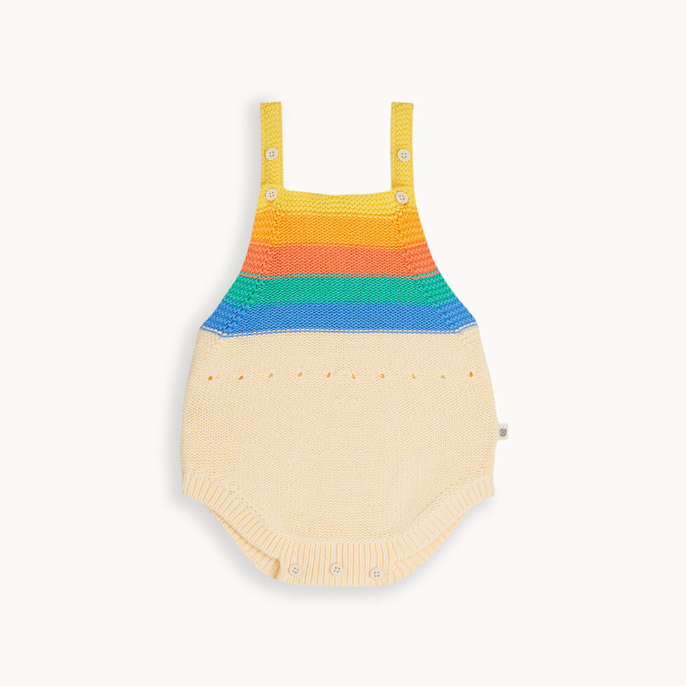 Bonnie Mob Bubble Rainbow Stripe Romper - Rainbow