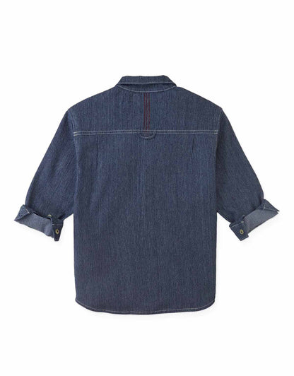 Gingersnaps Kyle Textured Denim Shirt - Blue