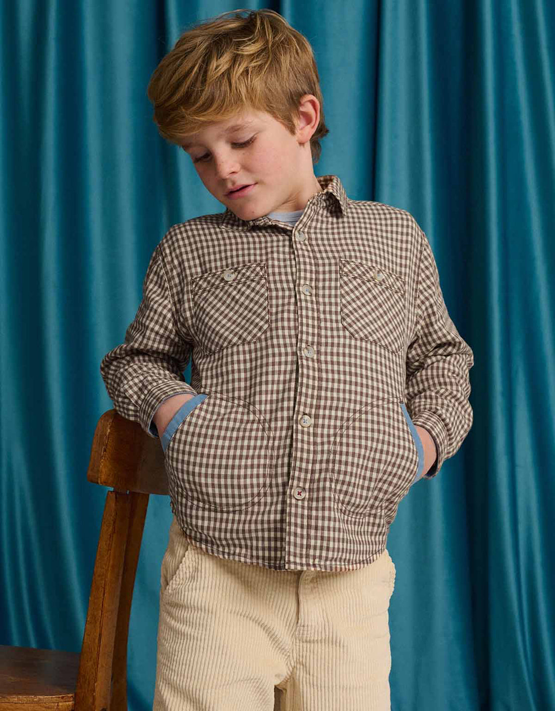 Gingersnaps Orlando Brushed Gingham Shirt - Brown