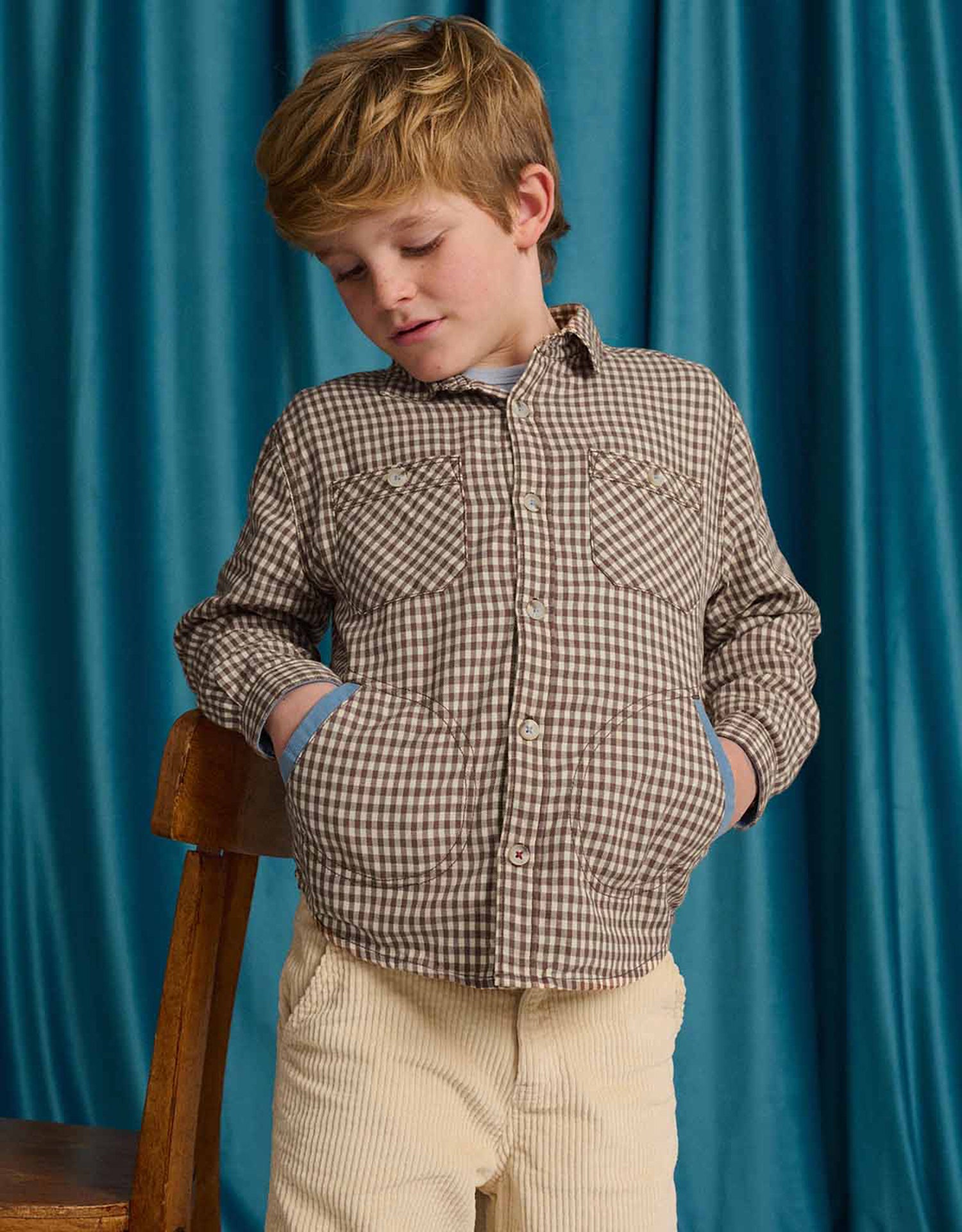 Gingersnaps Orlando Brushed Gingham Shirt - Brown