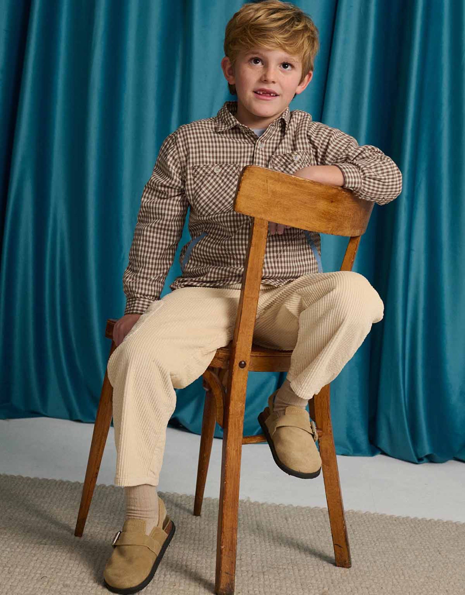 Gingersnaps Orlando Brushed Gingham Shirt - Brown