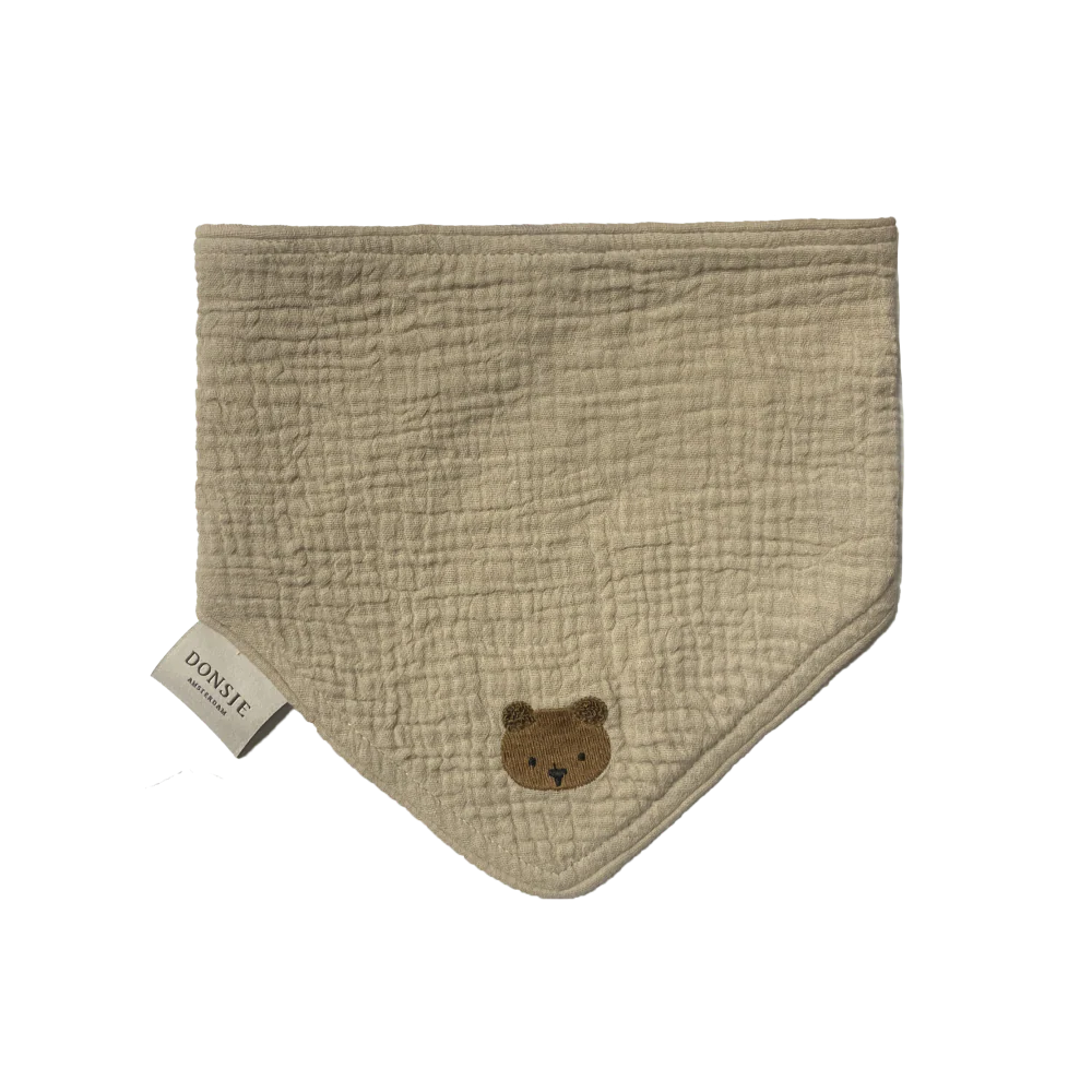 Donsje Bintje Bib Bear - Taupe