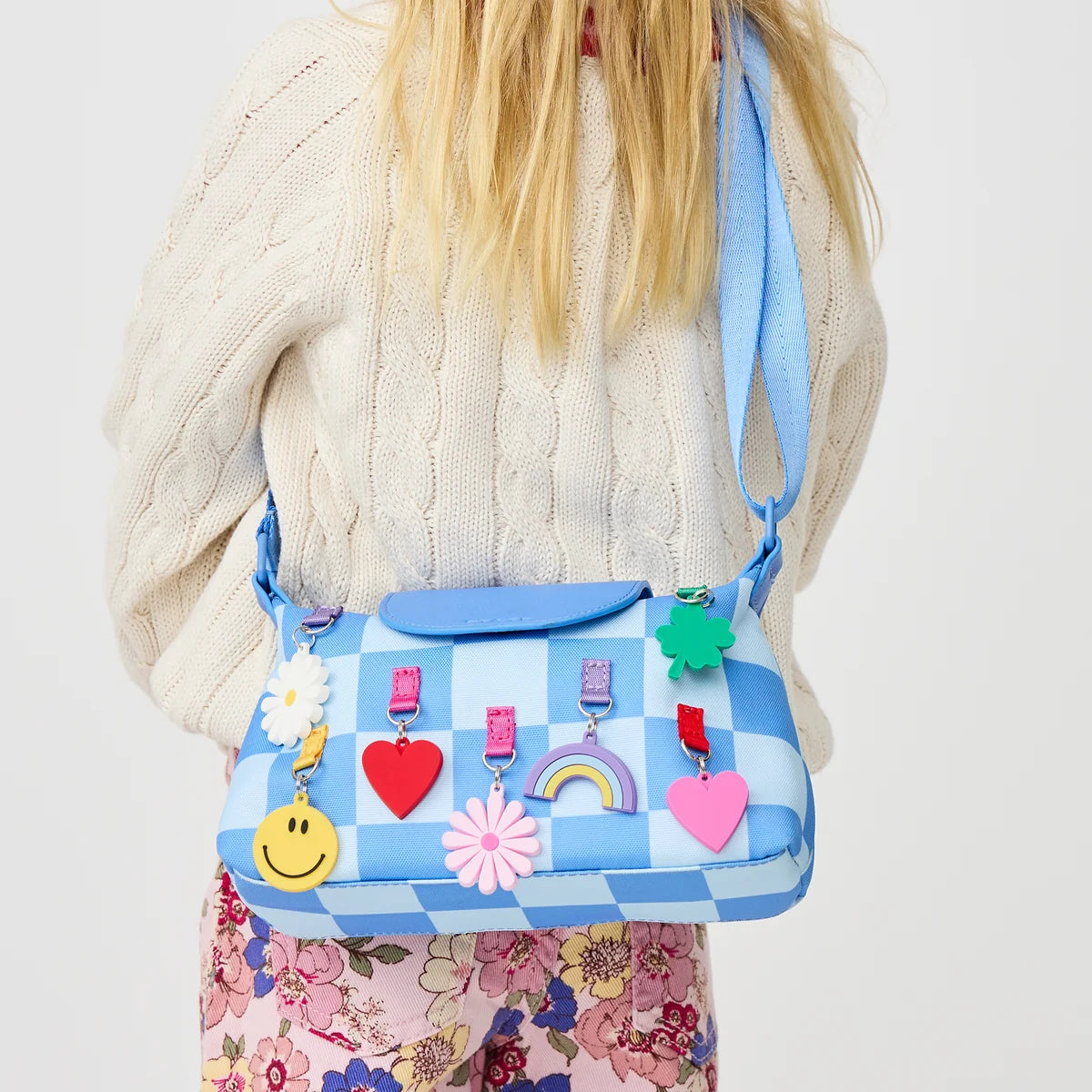 State Bags Chelsea Pouchette - Charms Blue Check