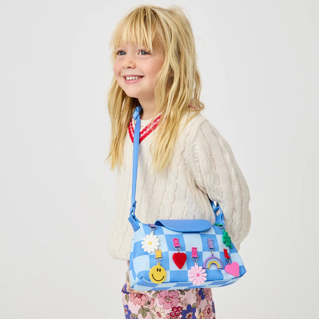 State Bags Chelsea Pouchette - Charms Blue Check