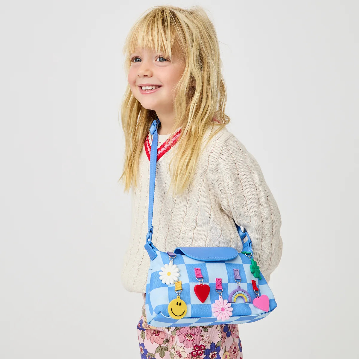 State Bags Chelsea Pouchette - Charms Blue Check