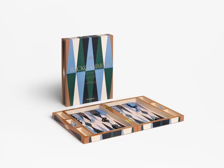 Printworks Lacquered Backgammon
