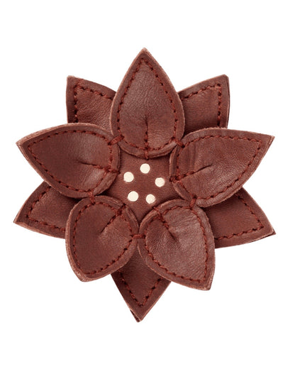 Donsje Wonda Hairclip | Winter Flower - Burgundy Classic Leather