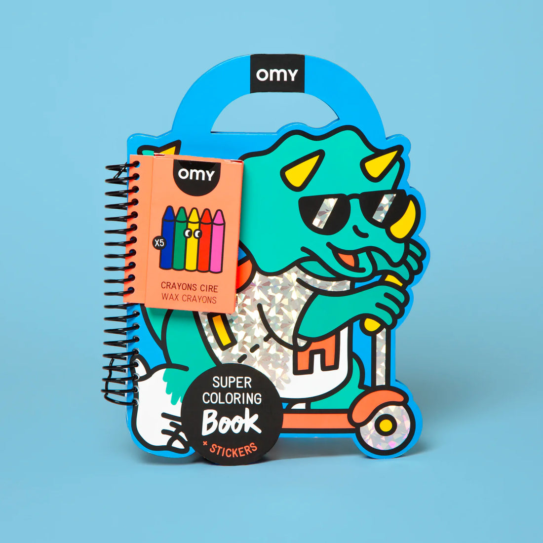 Omy Dino Super Coloring & Sticker Book