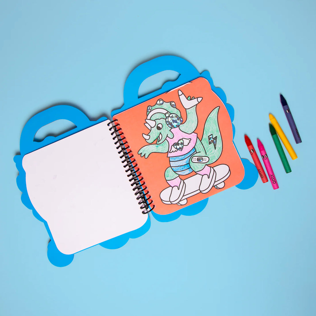 Omy Dino Super Coloring & Sticker Book