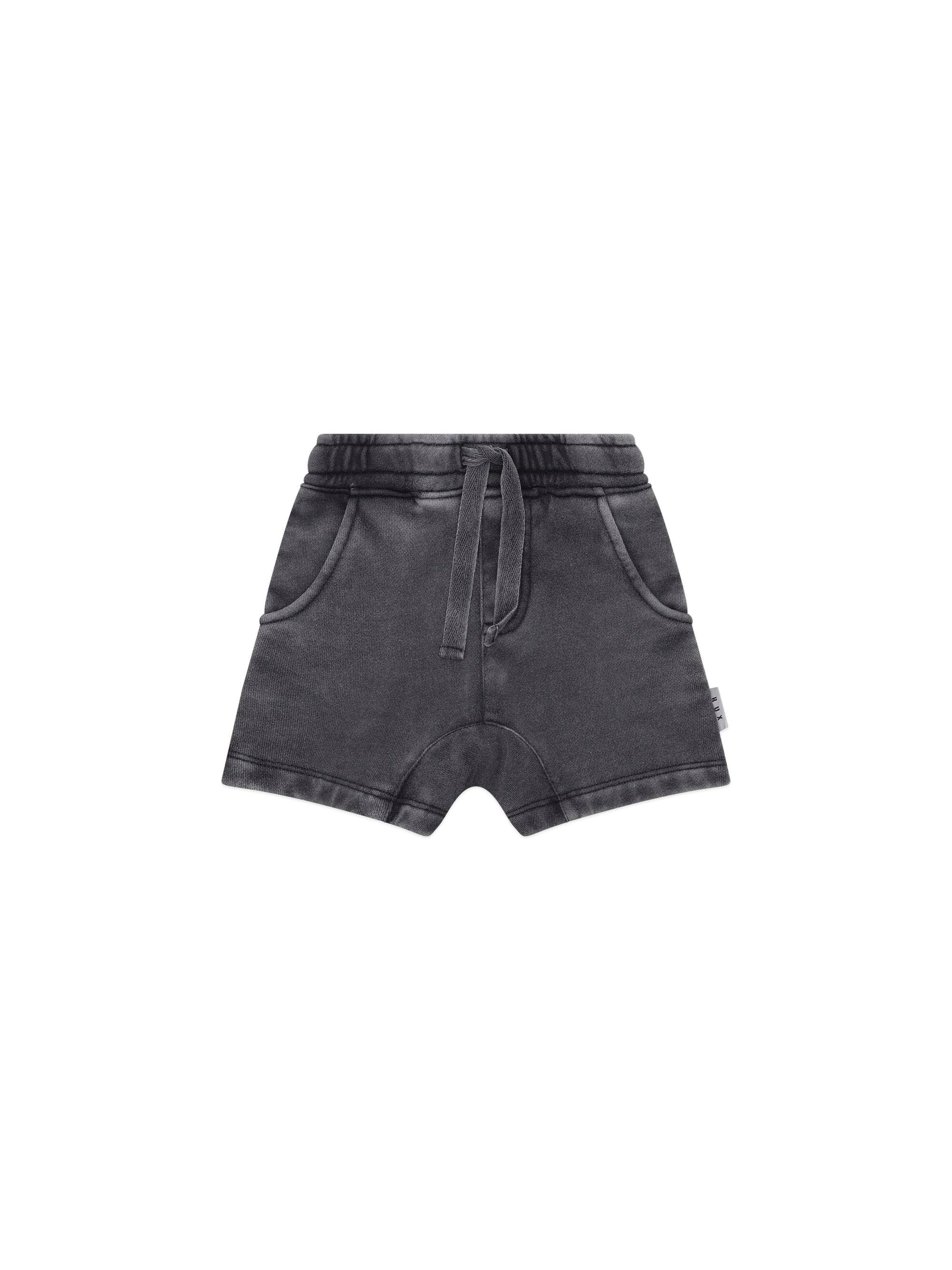 Huxbaby Washed Black Slouch Short - Washed Black