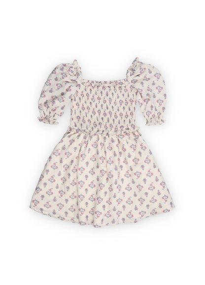 The New Society Clavel Dress - Block Print