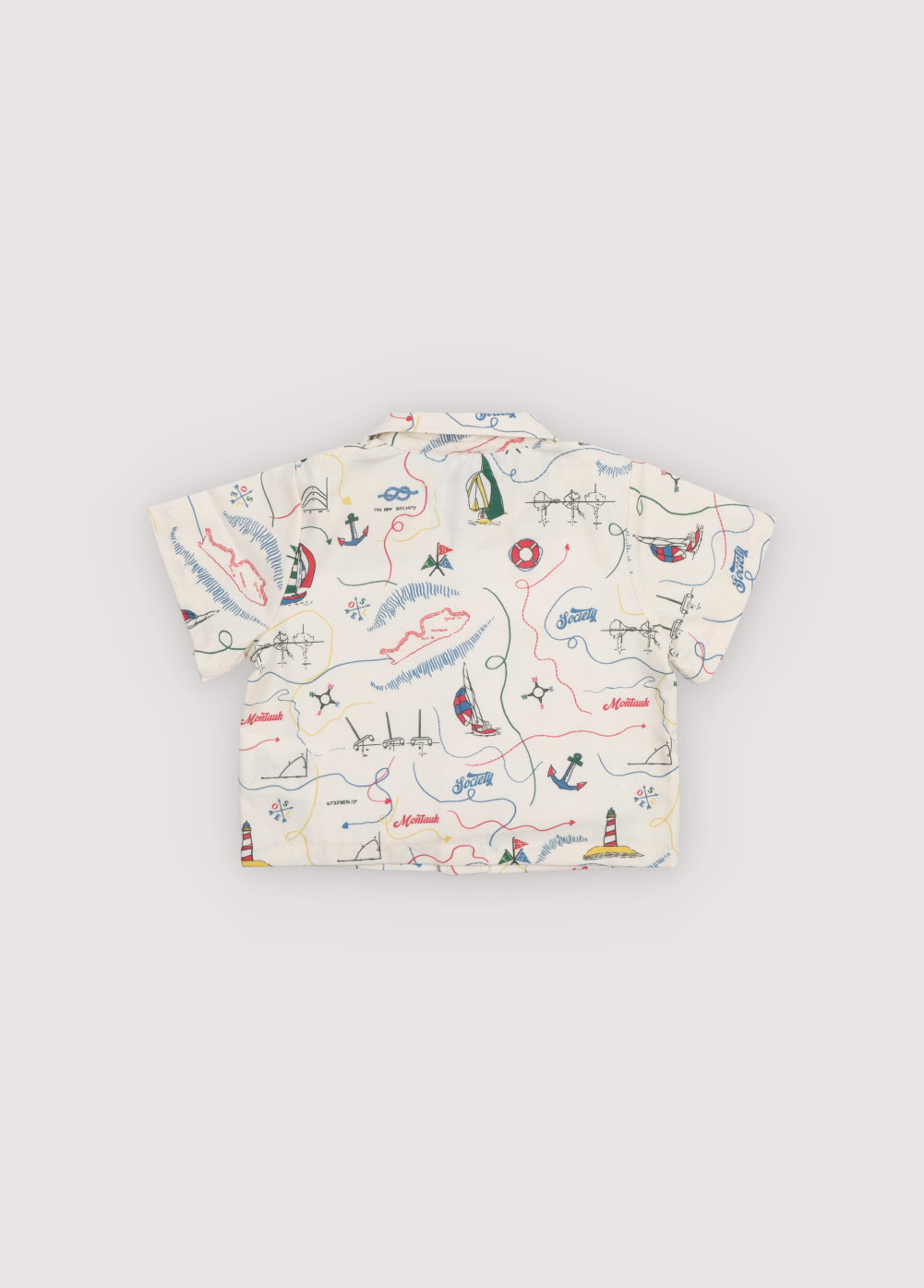 The New Society Clove Baby Shirt - Clove Print