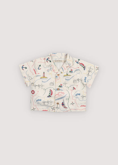 The New Society Clove Baby Shirt - Clove Print