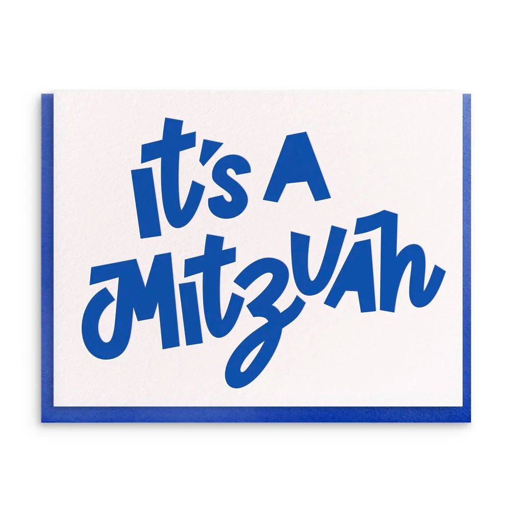 Dahlia Press Mitzvah Card