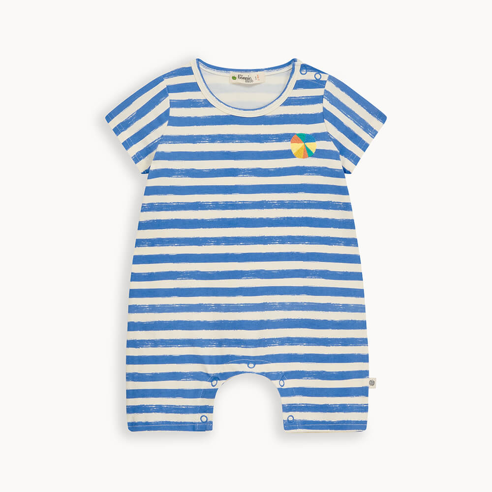 Bonnie Mob Cockle Shorty Playsuit - Blue Stripe