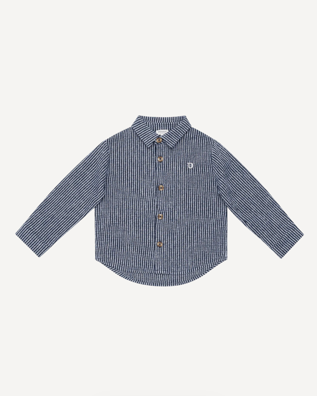Donsje Chee Shirt - Navy Blue White Striped