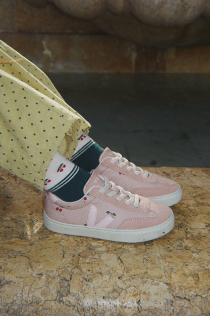 Veja X Konges Sløjd Small Volley Leather Sneakers - Cherry Petale