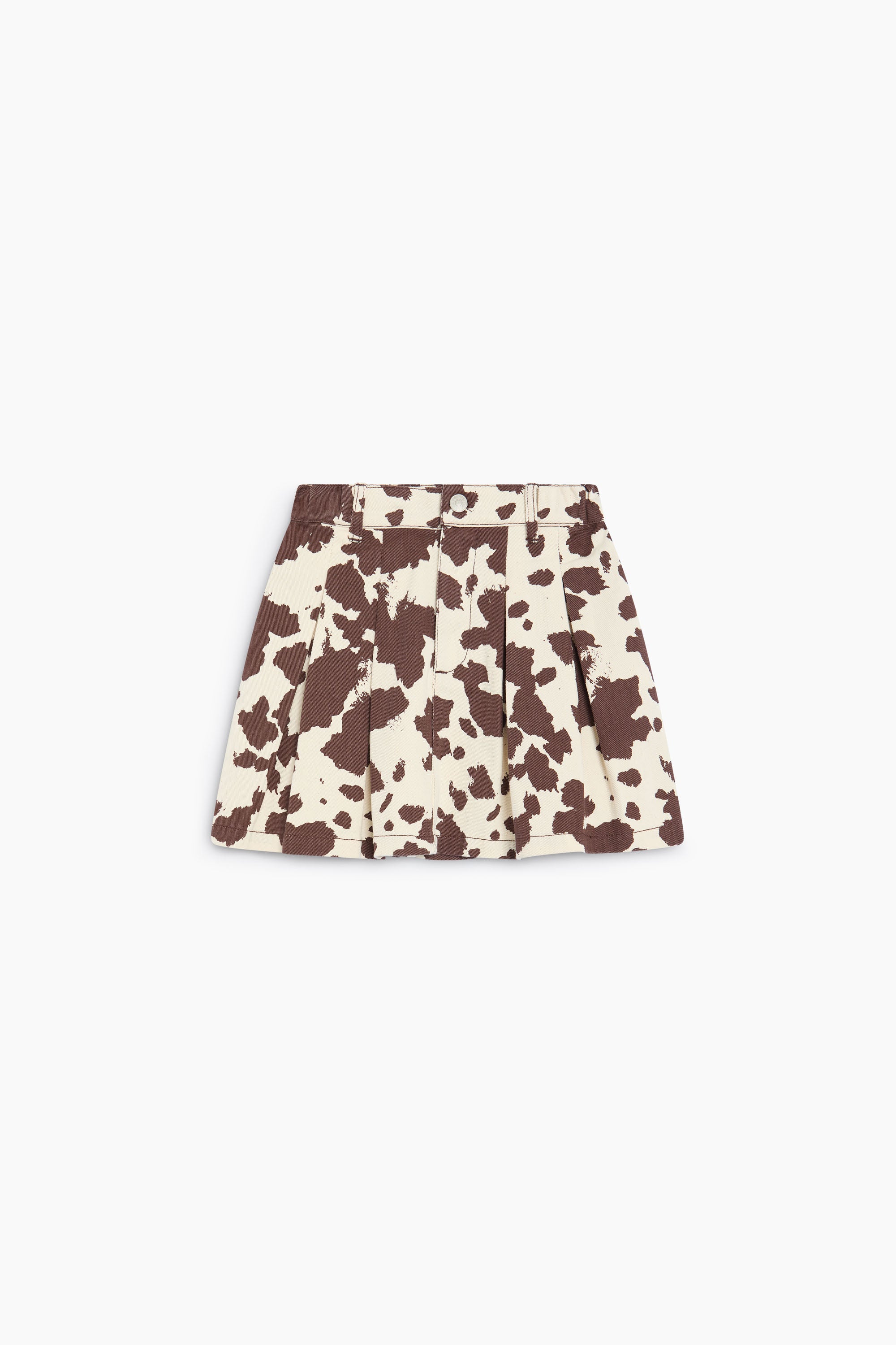 The New Society Dakota Skirt - Cow Print