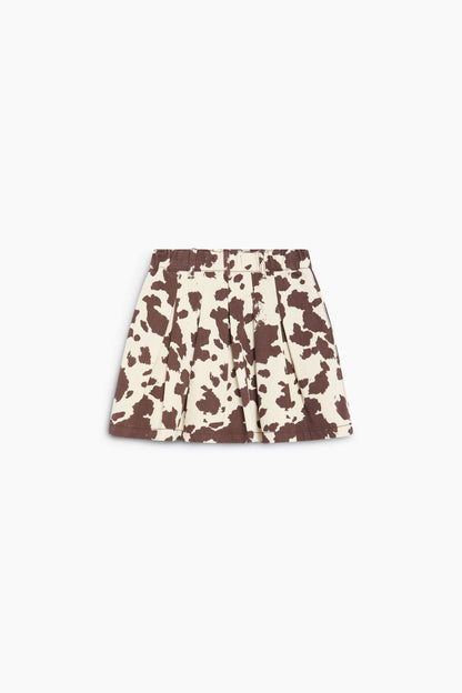 The New Society Dakota Skirt - Cow Print