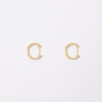 Dalbit NYC Diamond Hoops - 14k solid gold