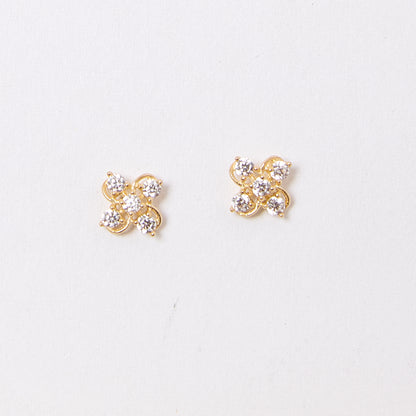 Dalbit NYC Flower Studs - 14k solid gold