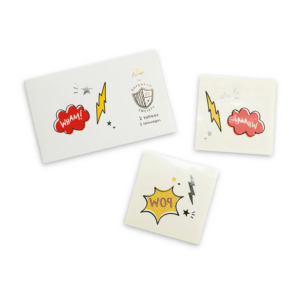 Daydream Society Superhero Temporary Tattoos