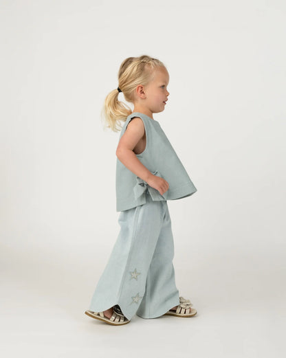 Donsje Hauke Denim Trousers Stars  - Ice Blue