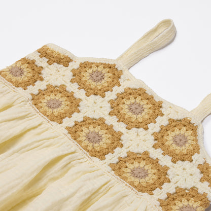 Rylee + Cru Crochet Sun Dress - Marigold