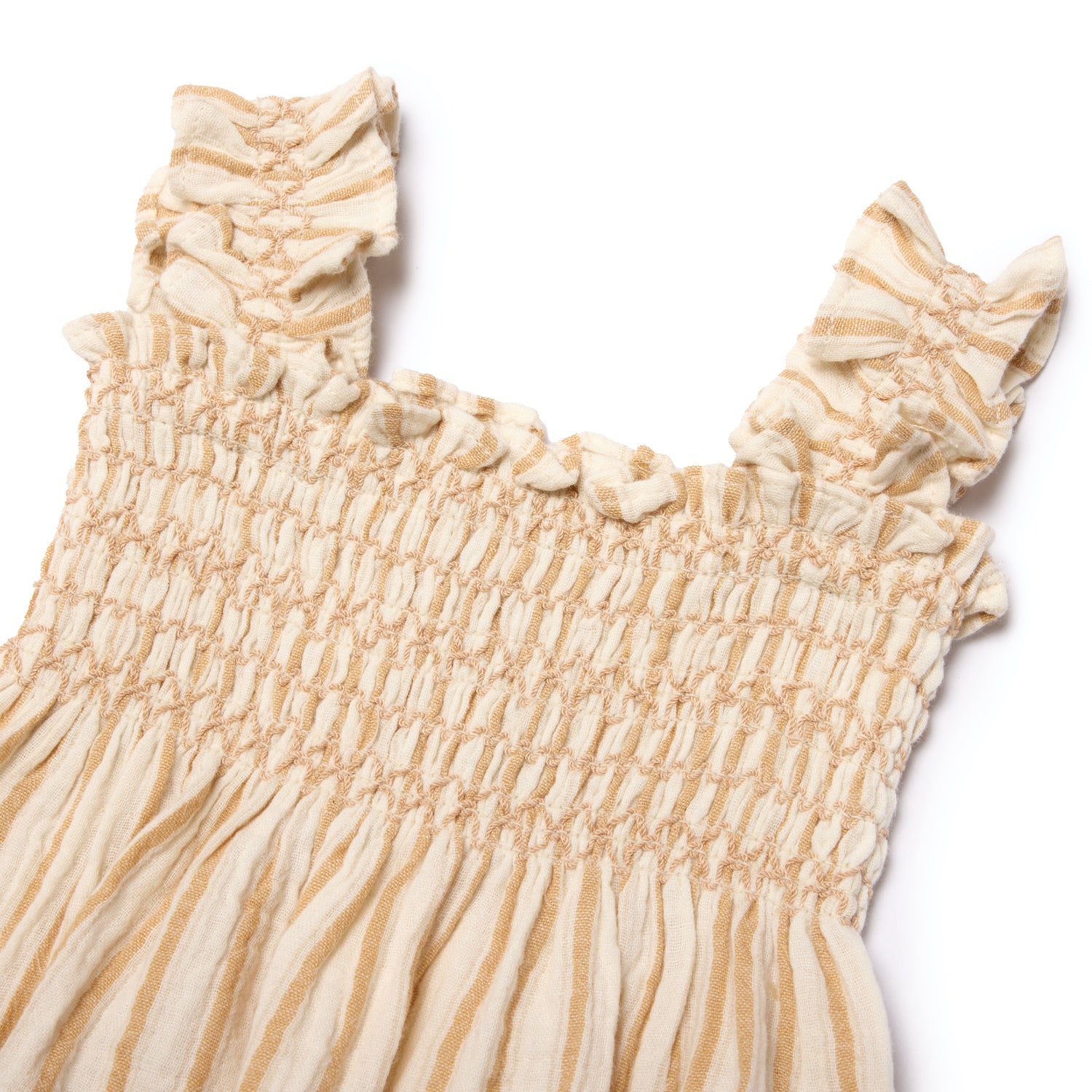 Rylee + Cru Julia Romper - Marigold Stripe