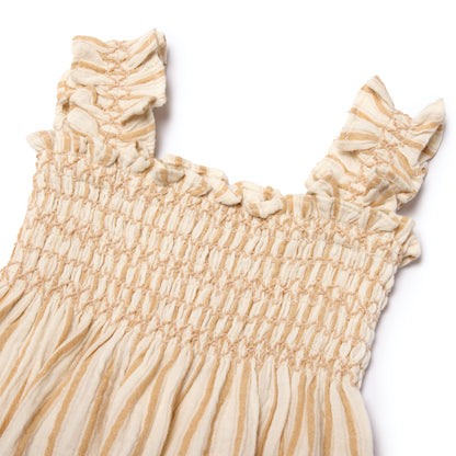Rylee + Cru Julia Romper - Marigold Stripe