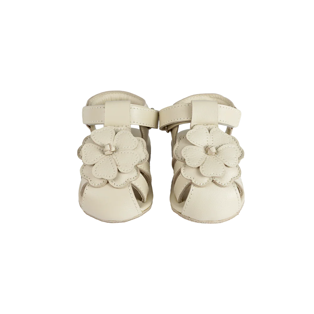 Donsje Duni Fields Sandals - White Buttercup / Cream Leather