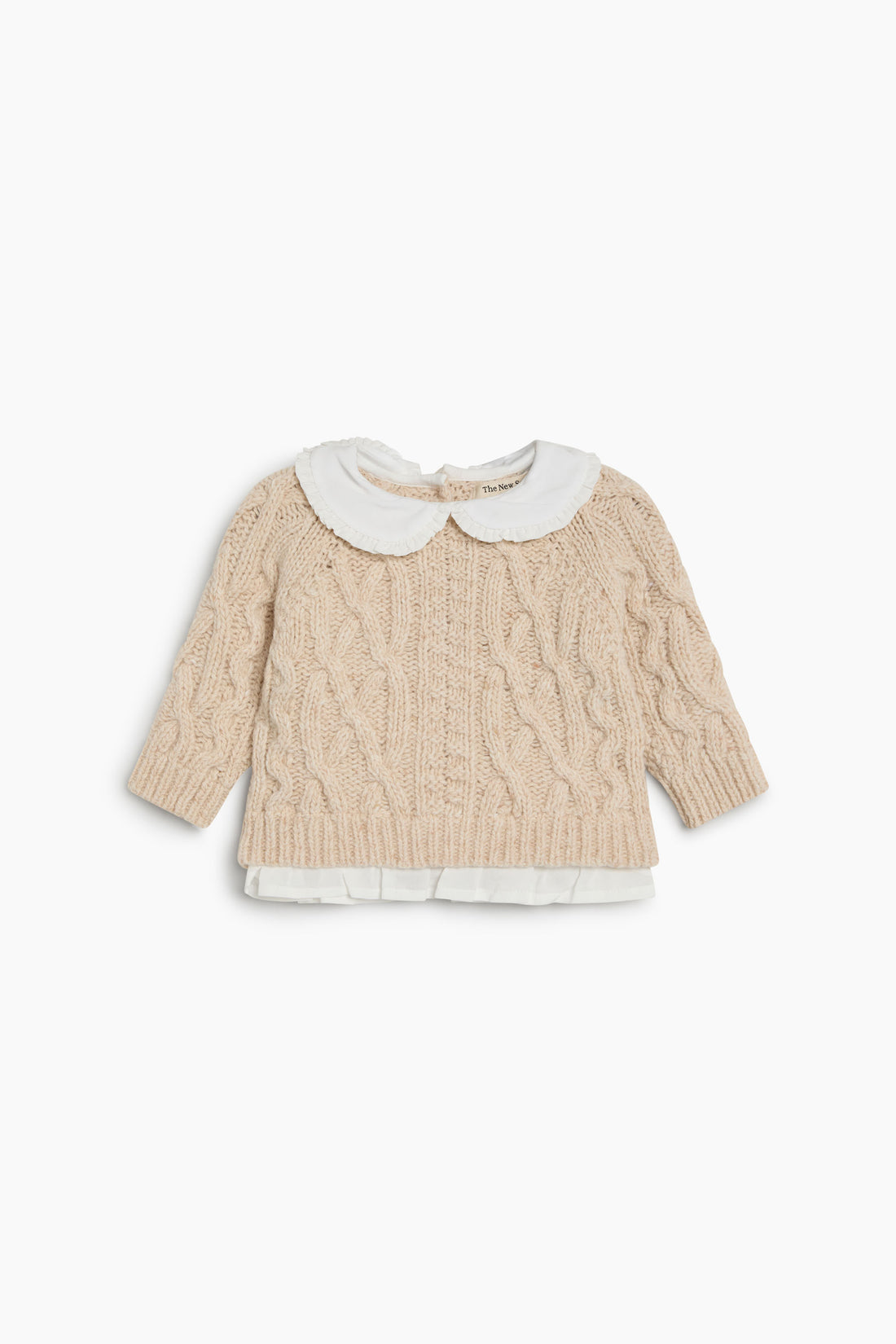The New Society Echo Baby Jumper - Whisper White
